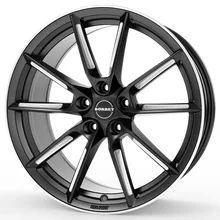 Borbet LX19 black matt silver spoke rim